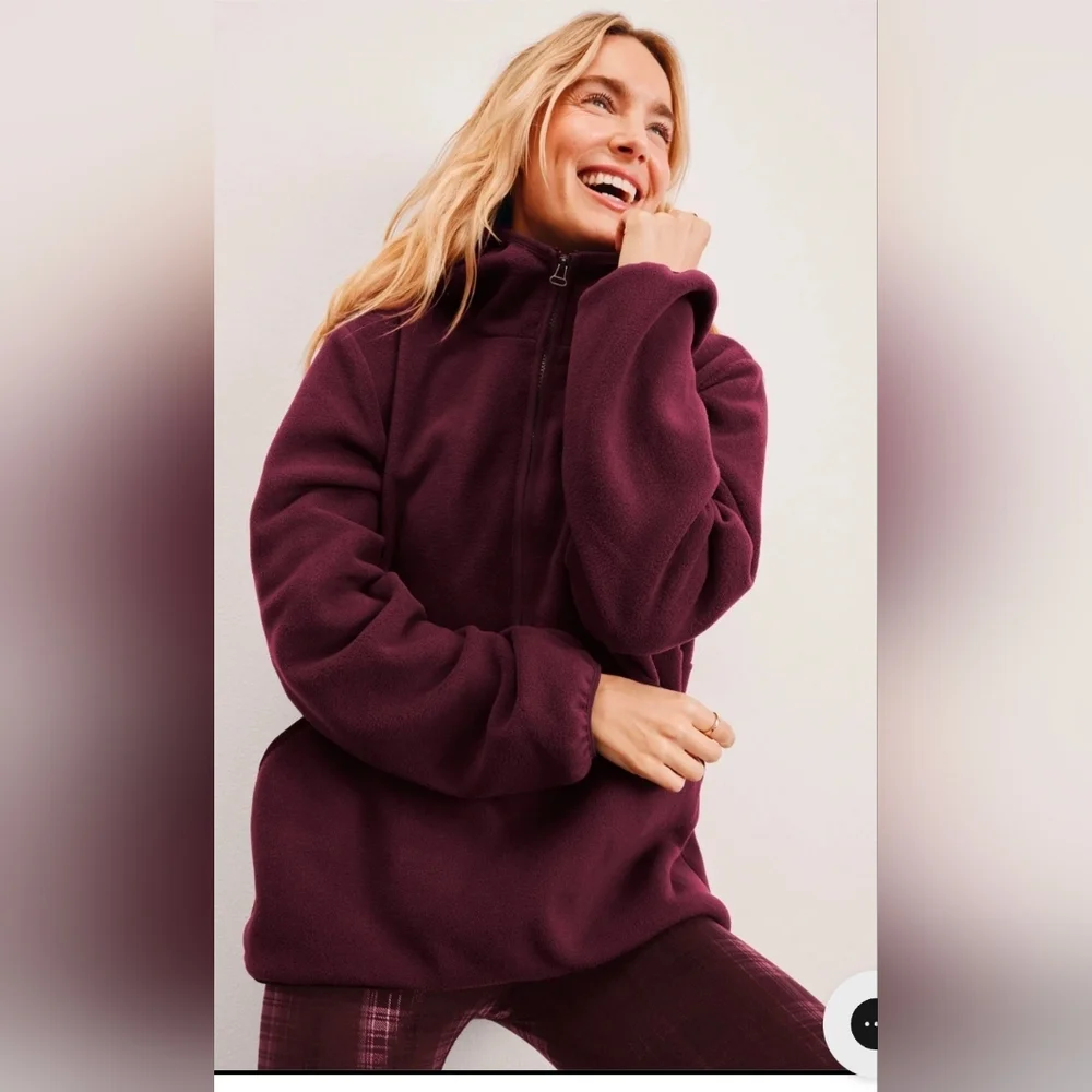 Beyond Yoga Maroon Explorer Half Zip Pullover-Med. #35 - Picture 1 of 7